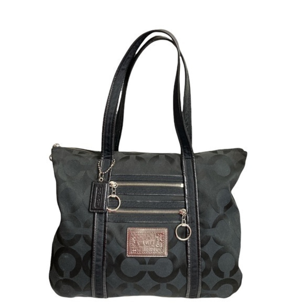 Coach signature y2k op c black poppy bag